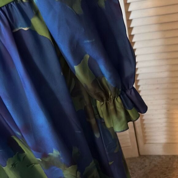 SHEIN Womens Maxi Dress, size Large, Blue and Green, Dressy - Picture 3 of 6